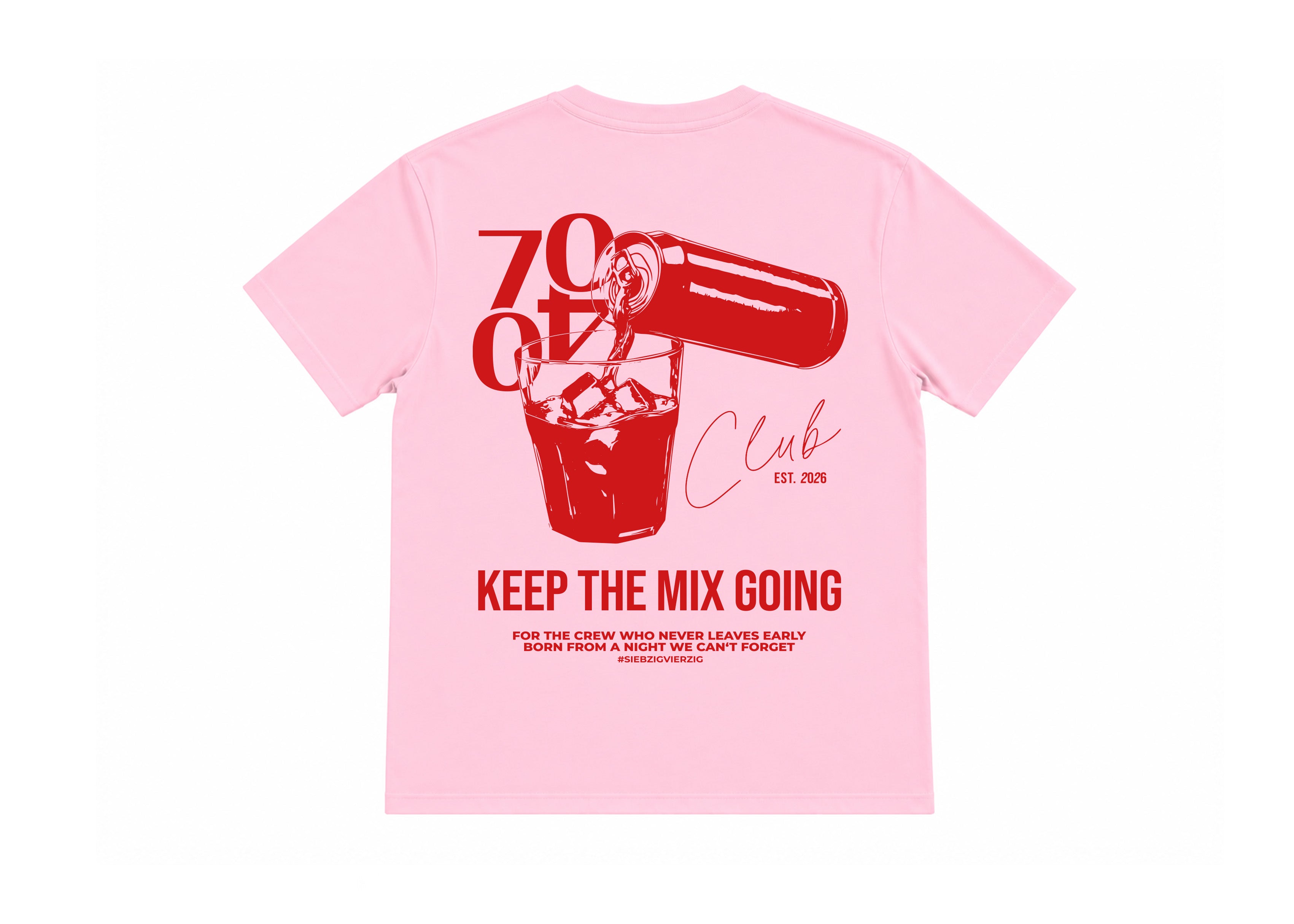 Shirt 'Club' Bubblegum/Red