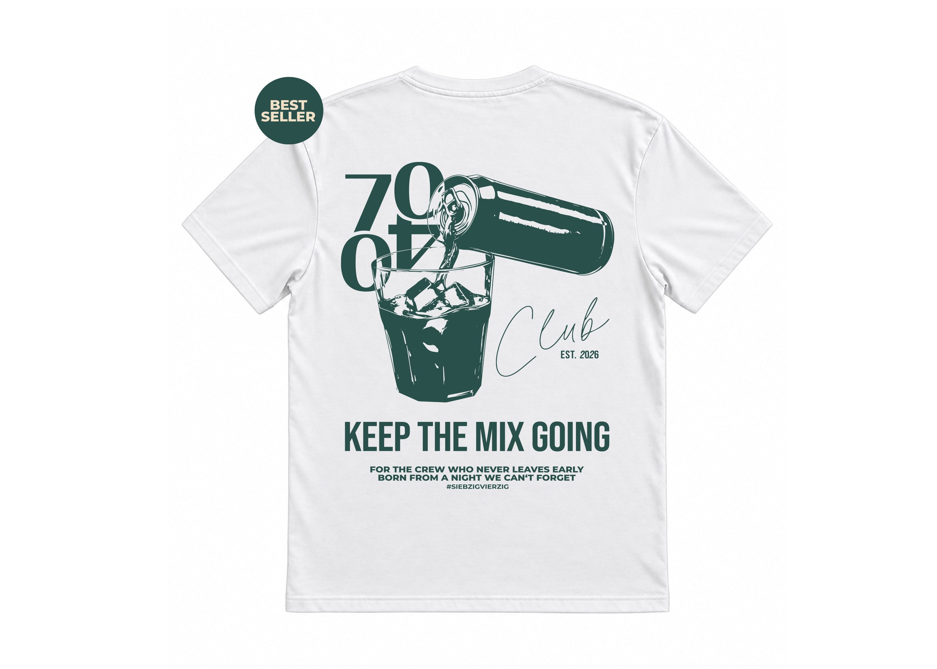Shirt 'Club' Off White/Green