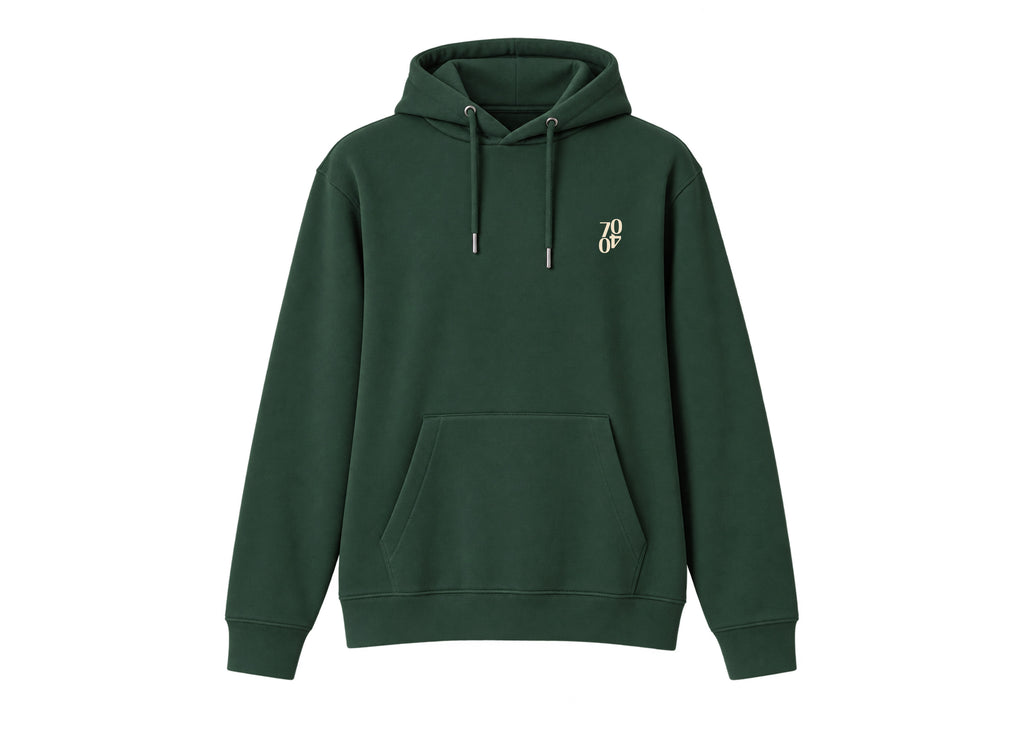 Hoodie 'Club' Evergreen/Beige