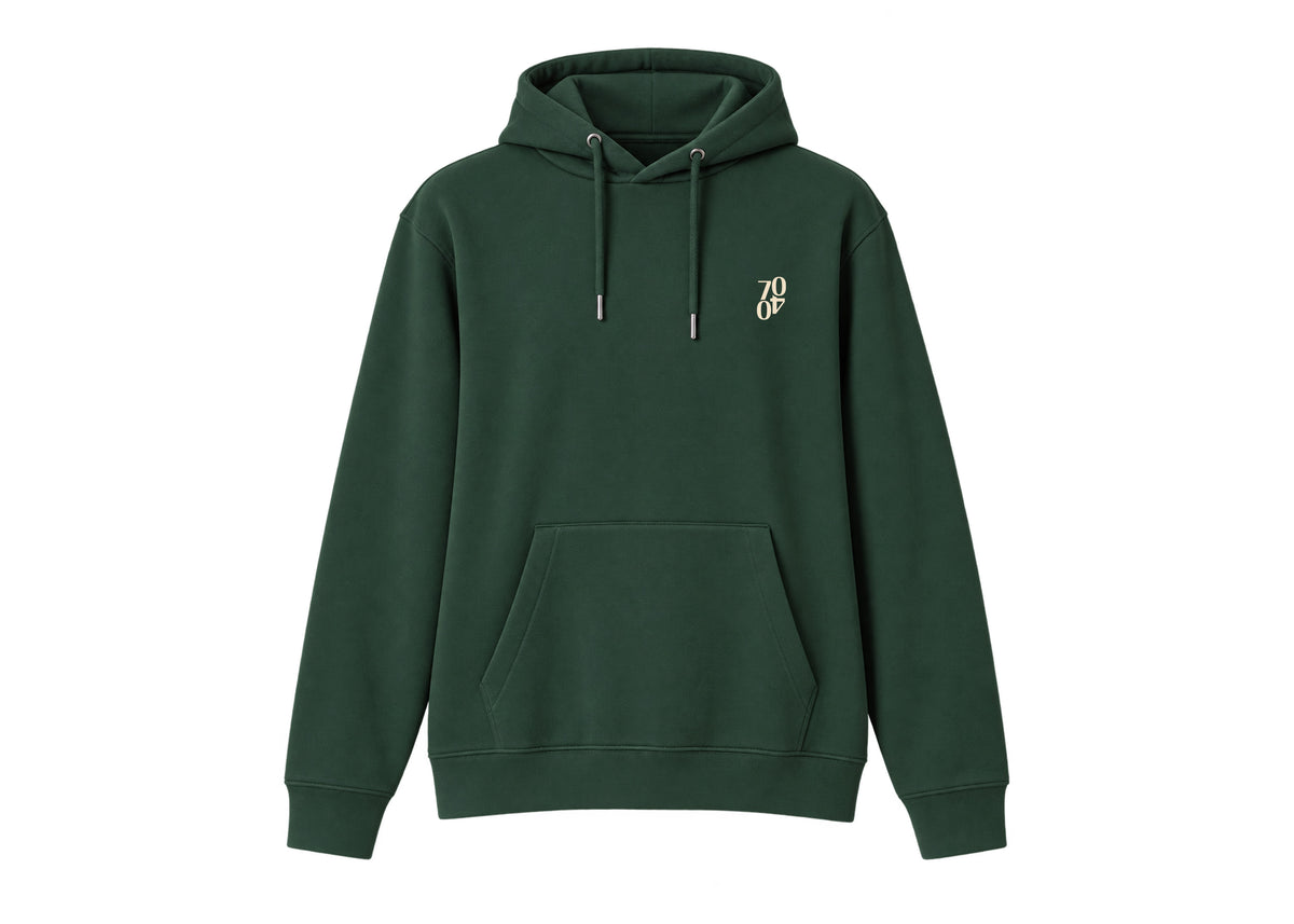 Hoodie 'Club' Evergreen/Beige