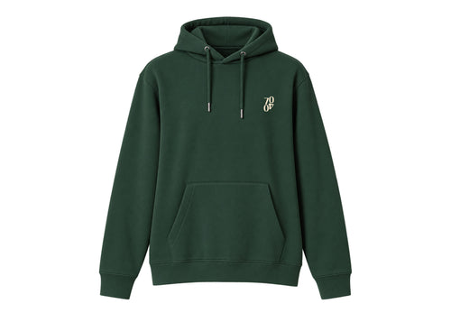 Hoodie 'Club' Evergreen/Beige