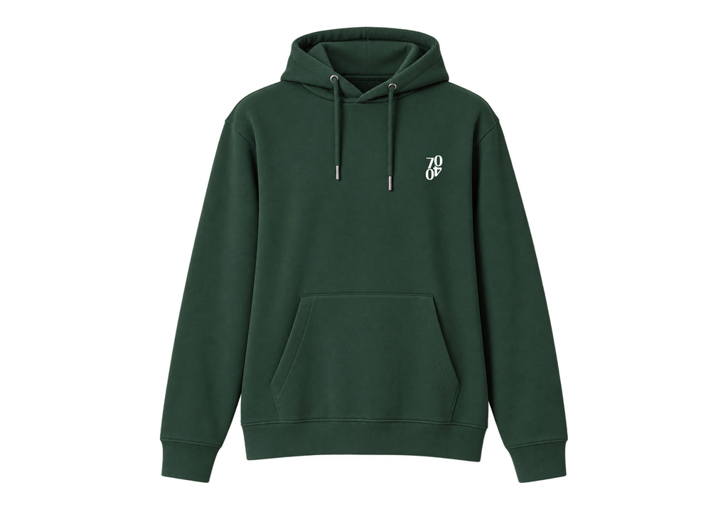 Hoodie 'Club' Evergreen/White