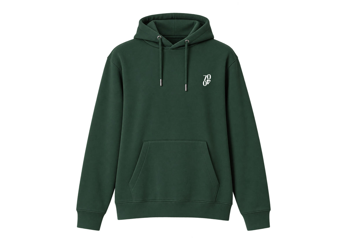 Hoodie 'Club' Evergreen/White