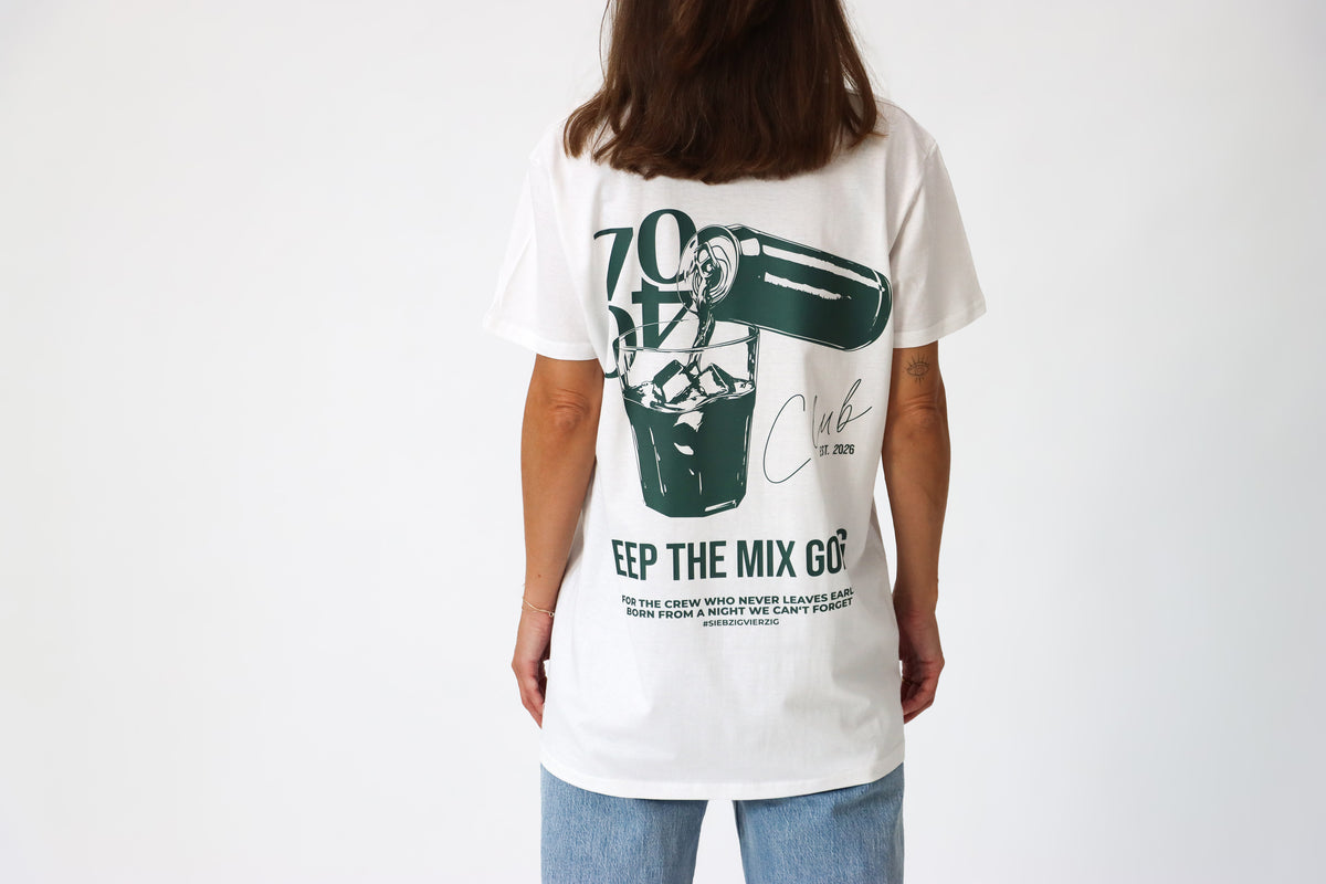 Shirt 'Club' Off White/Green