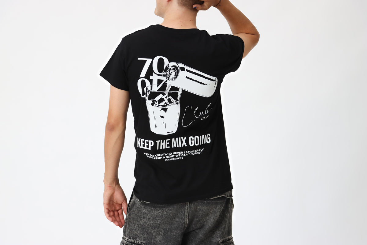 Shirt 'Club' Dark Matter/Weiß
